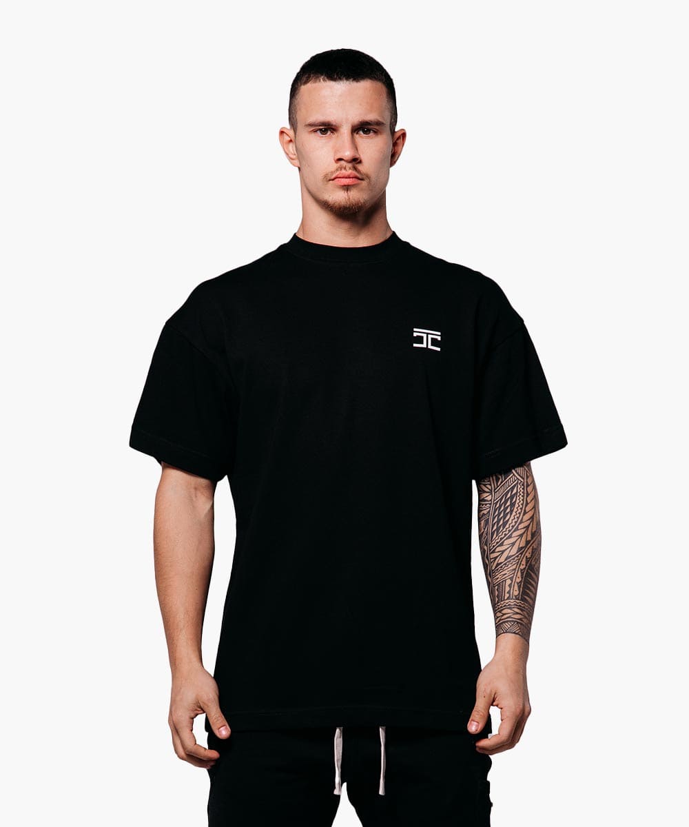 JorCustom - BW-Blessed Loose Fit T-Shirt Black