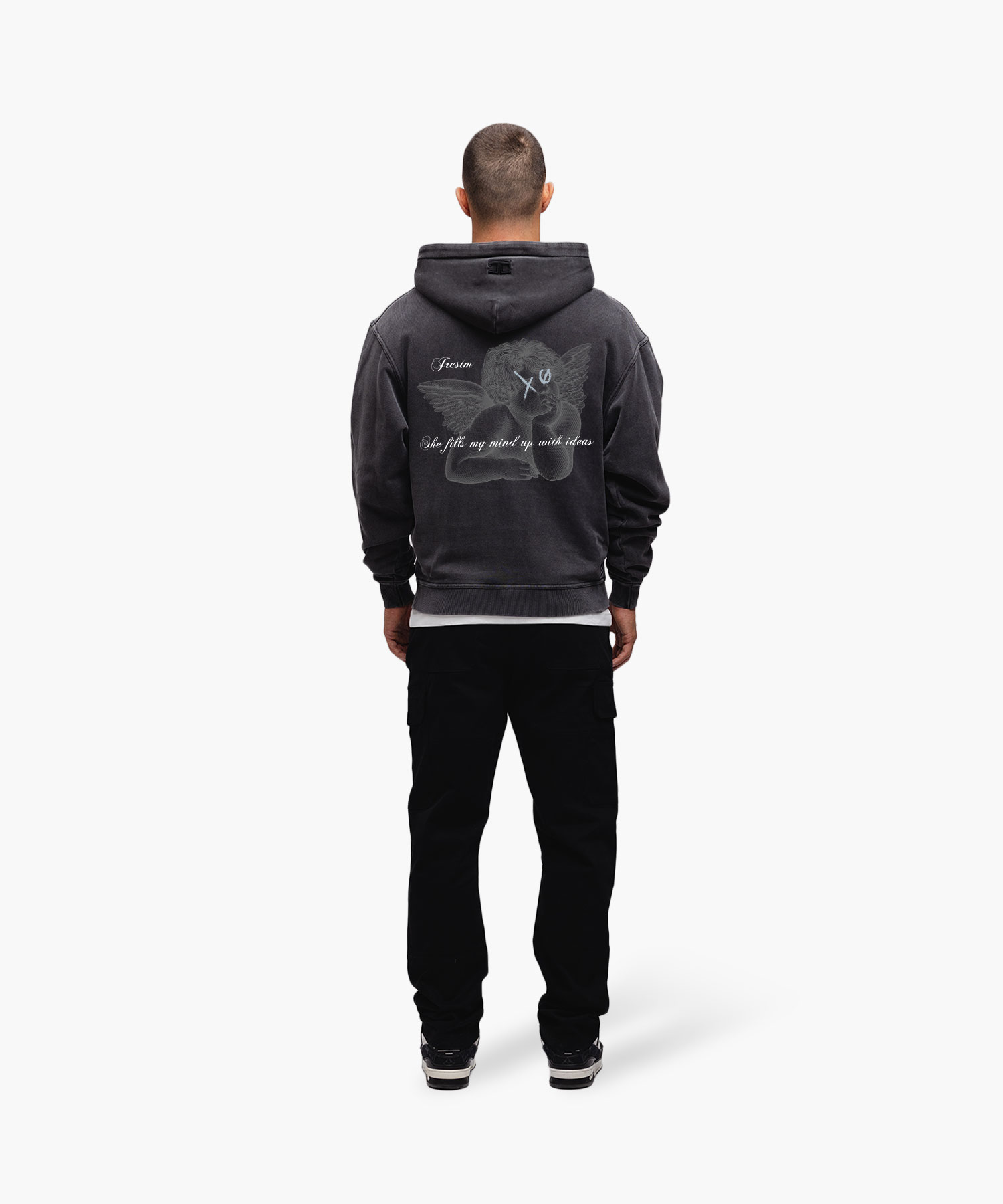 JORCUSTOM - Angel Zipped Hoodie Black