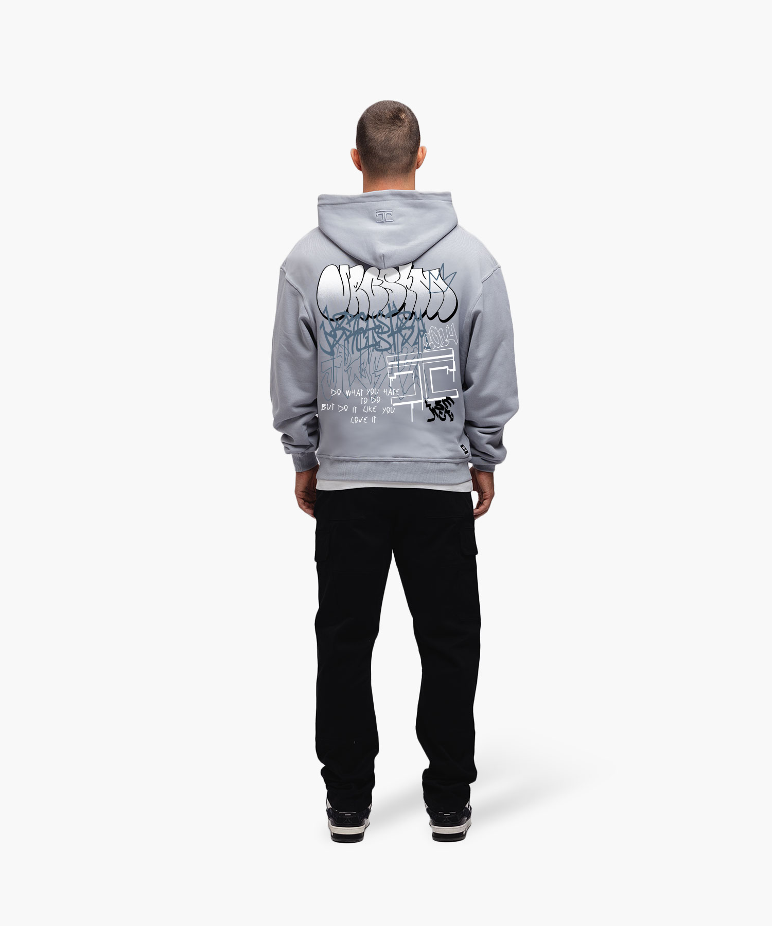JORCUSTOM - Bubble Oversized Hoodie AshBlue