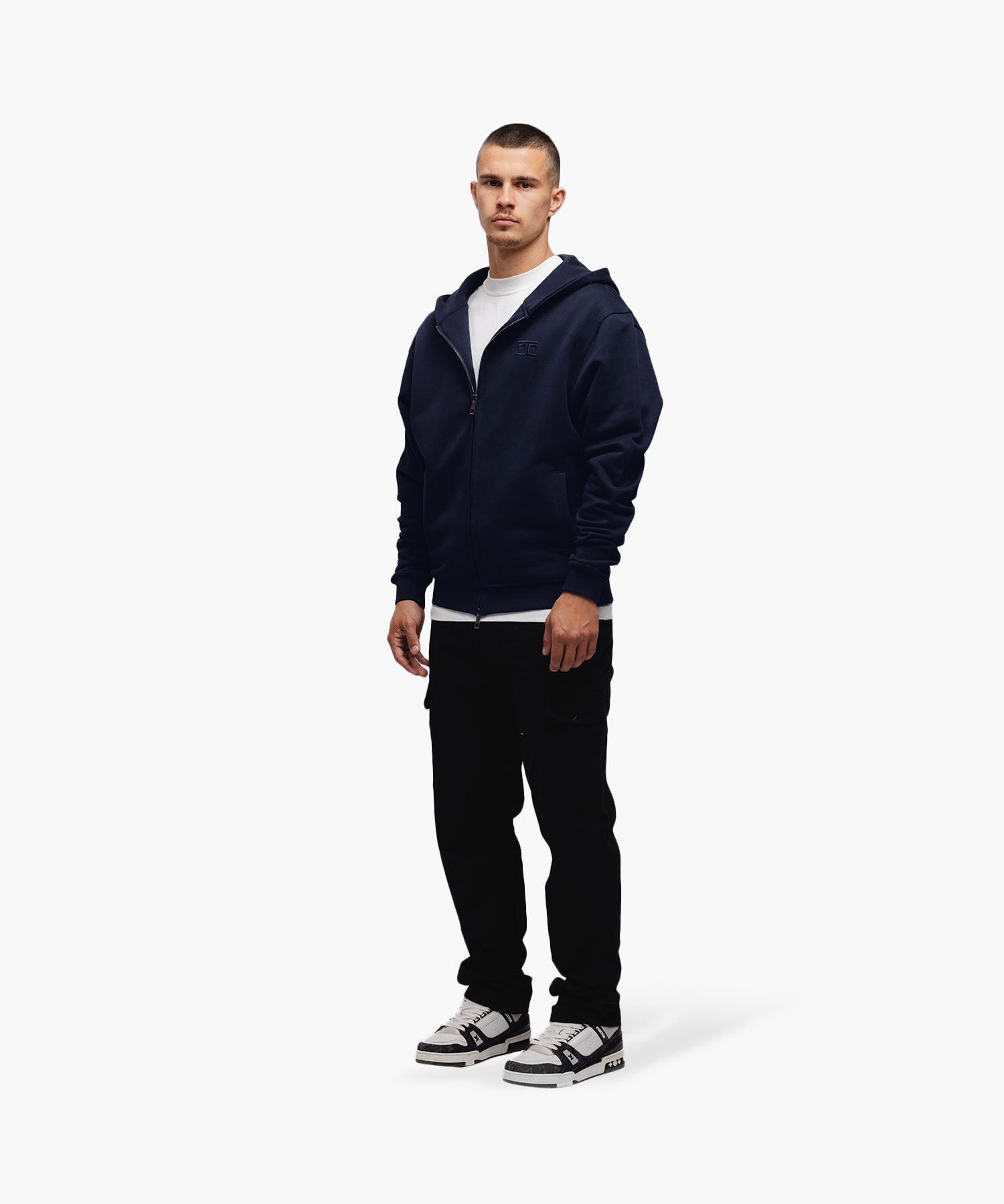 ★ Fallett★ love spray hood navy FA2203HD07NA A'GEM/9 × .kom 『FALLETT/ファレット』 NERO FLY HOODIE/ネロ