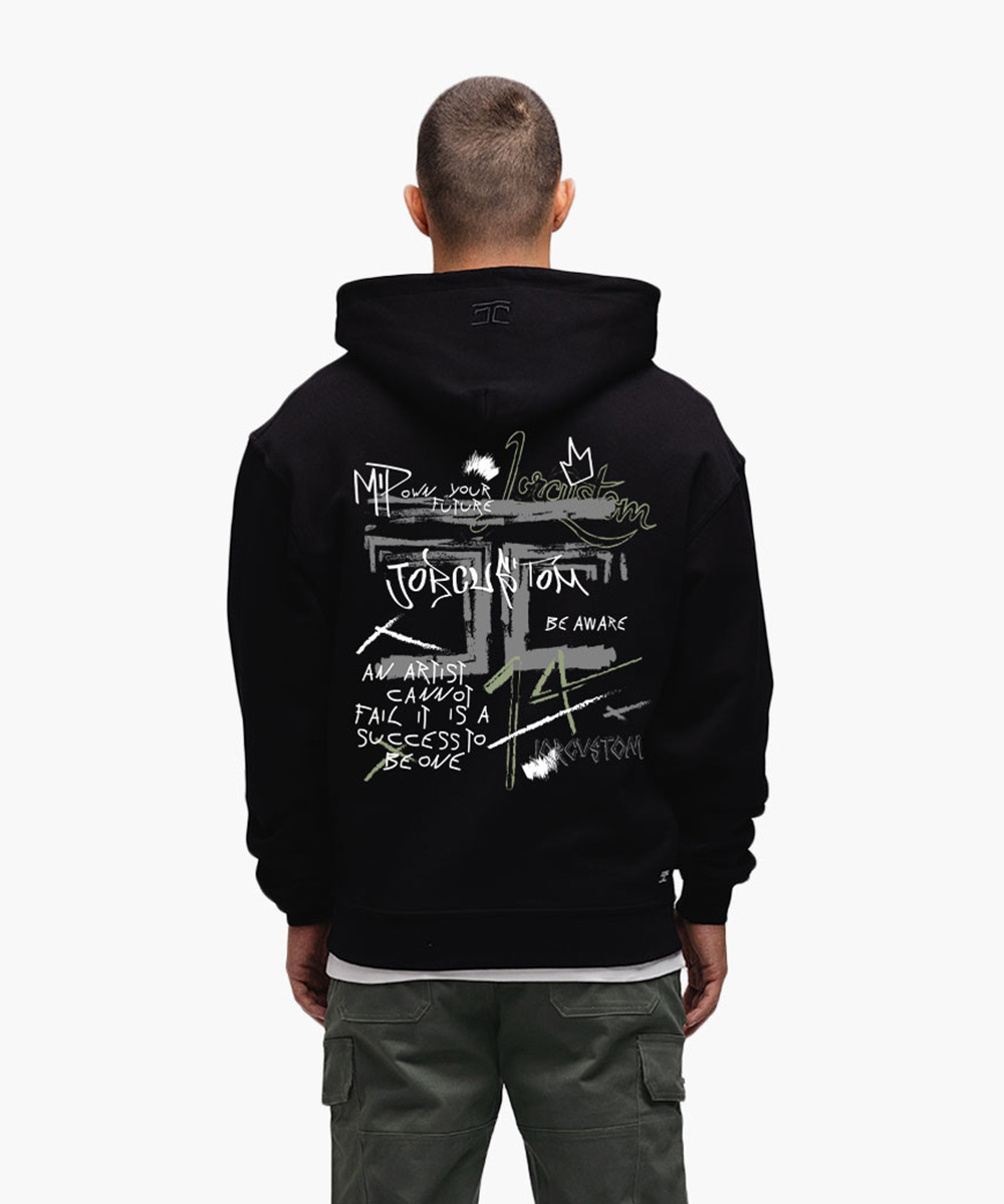 JORCUSTOM - Artist Zipped Hoodie Black