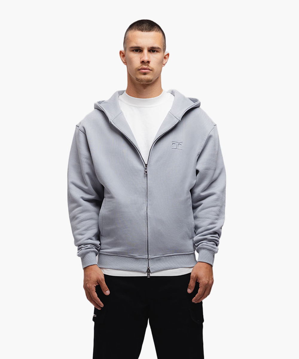 JORCUSTOM - Assembly Zipped Hoodie AshBlue