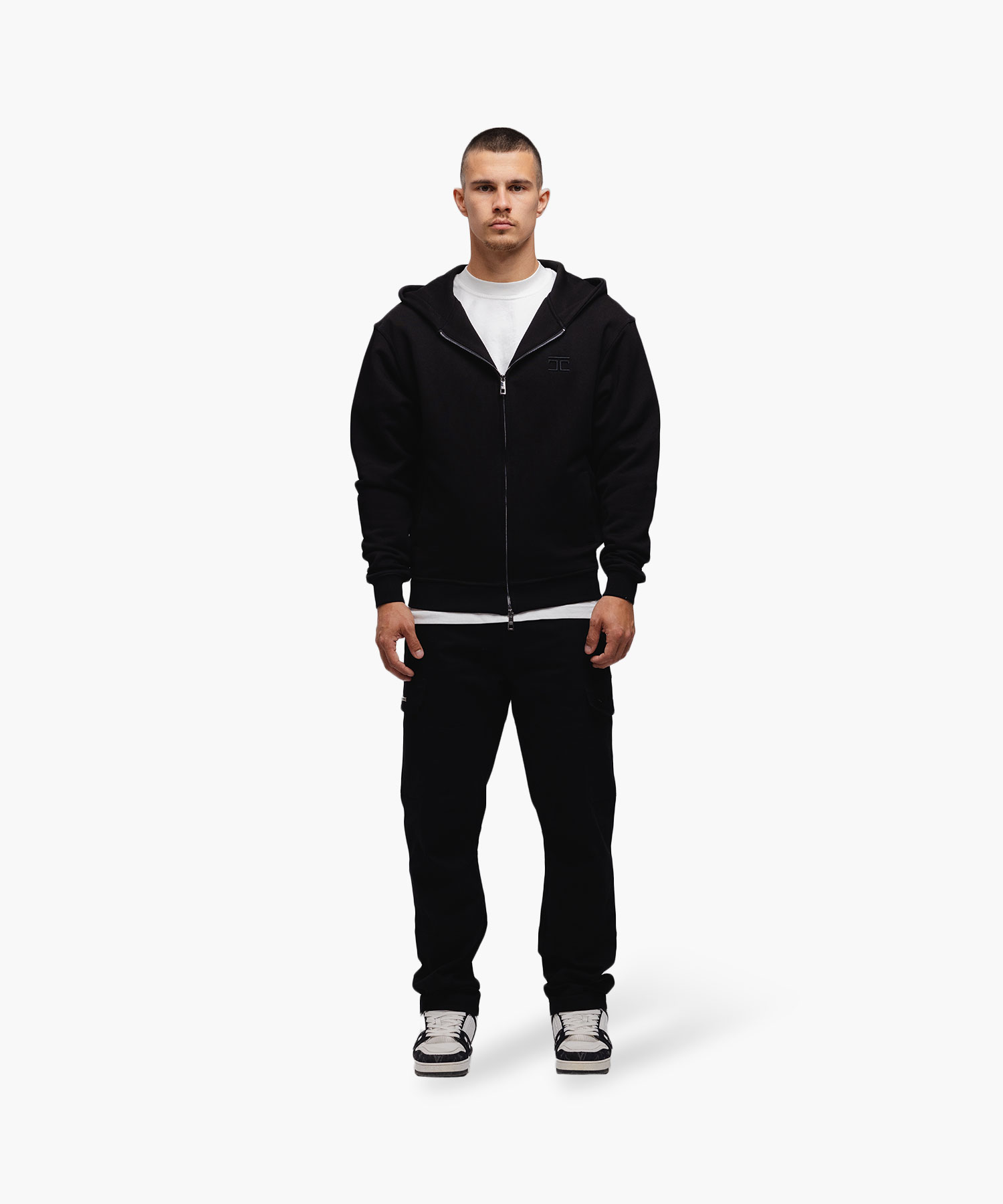 JORCUSTOM - JCT Zipped Hoodie Black JORCUSTOM - JCT Zipped Hoodie Black