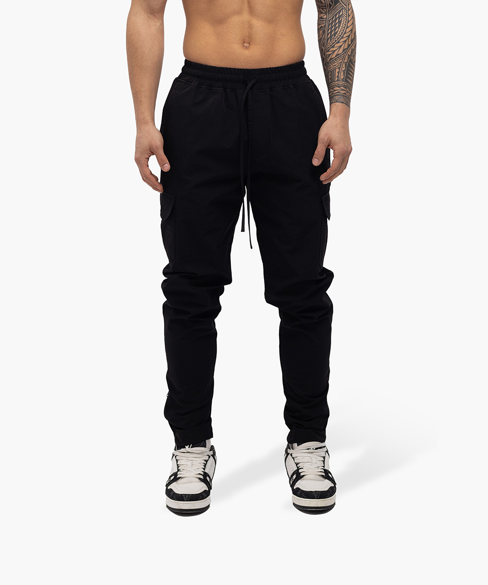 JorCustom Cargo Zip Pants Black