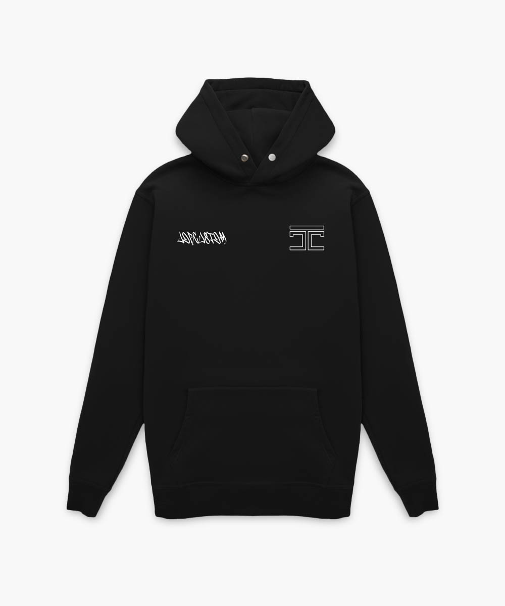 Black slim fit clearance hoodie