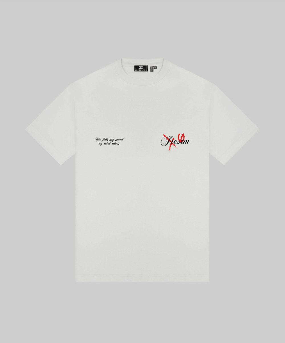 JorCustom - Angel Loose Fit T-Shirt White