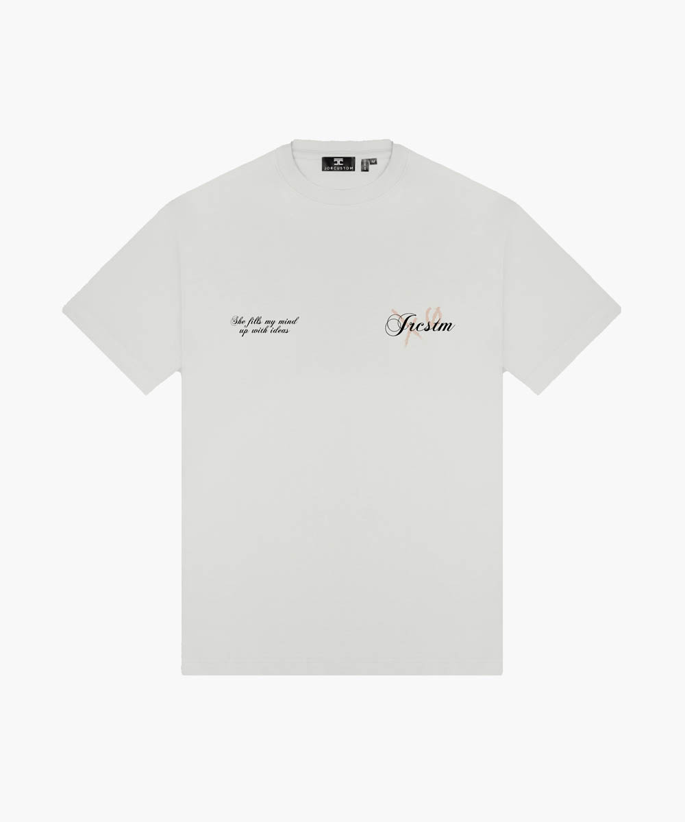 JorCustom - Angel Loose Fit T-Shirt White