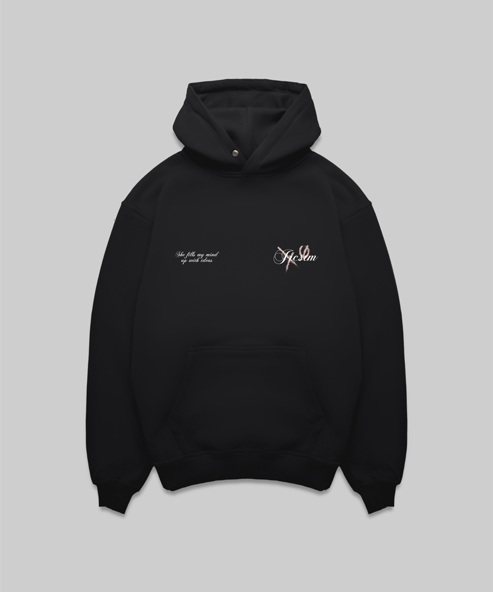 JorCustom - Angel Oversized Hoodie Black