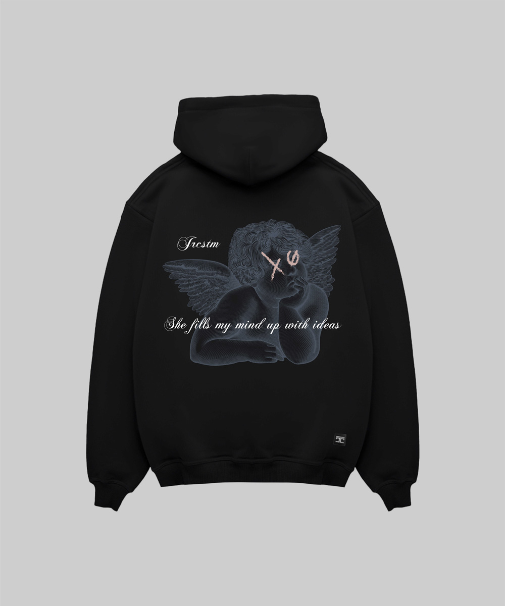 JorCustom - Angel Oversized Hoodie Black