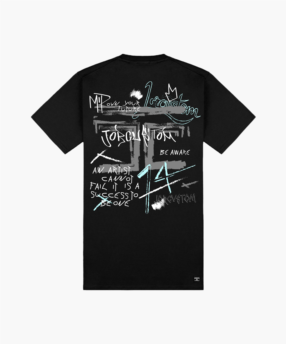 JorCustom - Artist Slim Fit T-Shirt Black