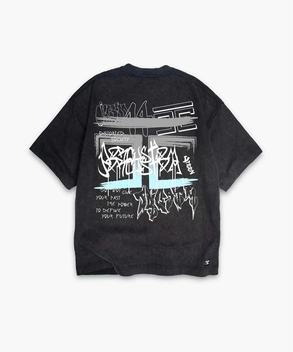 Jorcustom Graffiti Oversized T Shirt Acid