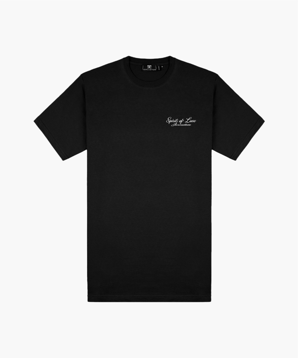 JorCustom - SpiritOfLove Slim Fit T-Shirt Black