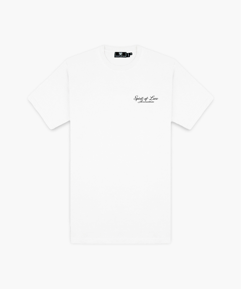 JorCustom - SpiritOfLove Slim Fit T-Shirt White