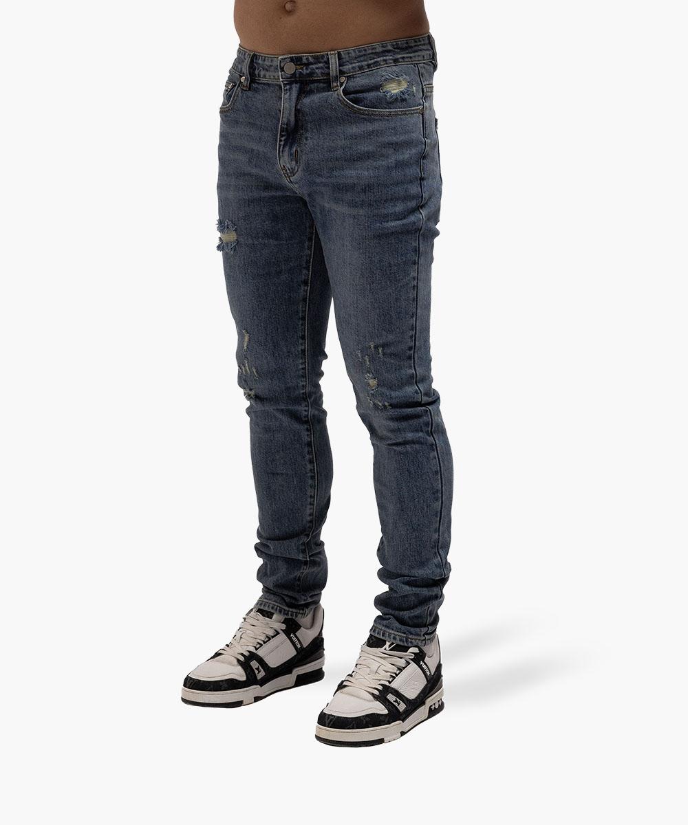 BLUE SUMMER SLIMS CROPPED JEANS